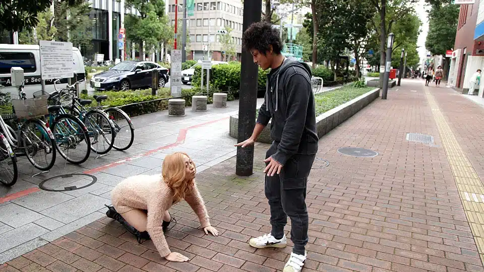meary hayakawa meets a stranger and fucks with him