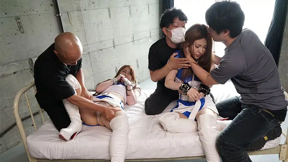 reika ichinose and mio ozora get held captive by a group of horny men